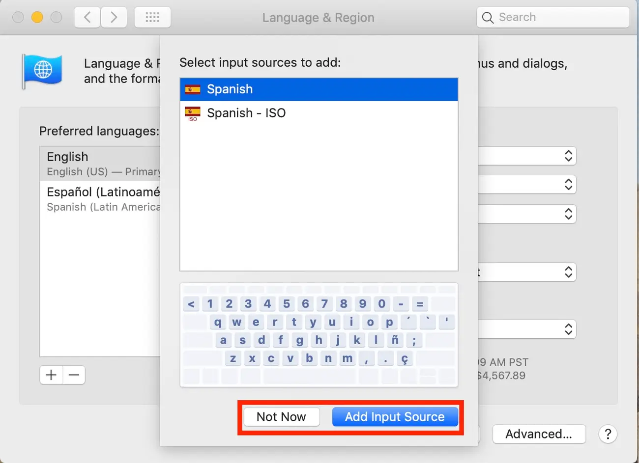 Previous OSX language selector with flag icon